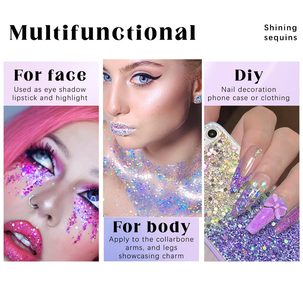 HOSAILY glitter on lips for playful color and shine.