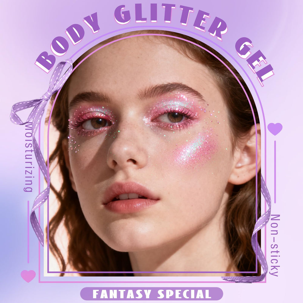 HOSAILY face glitter roll-on provides even cheek sparkle for parties.