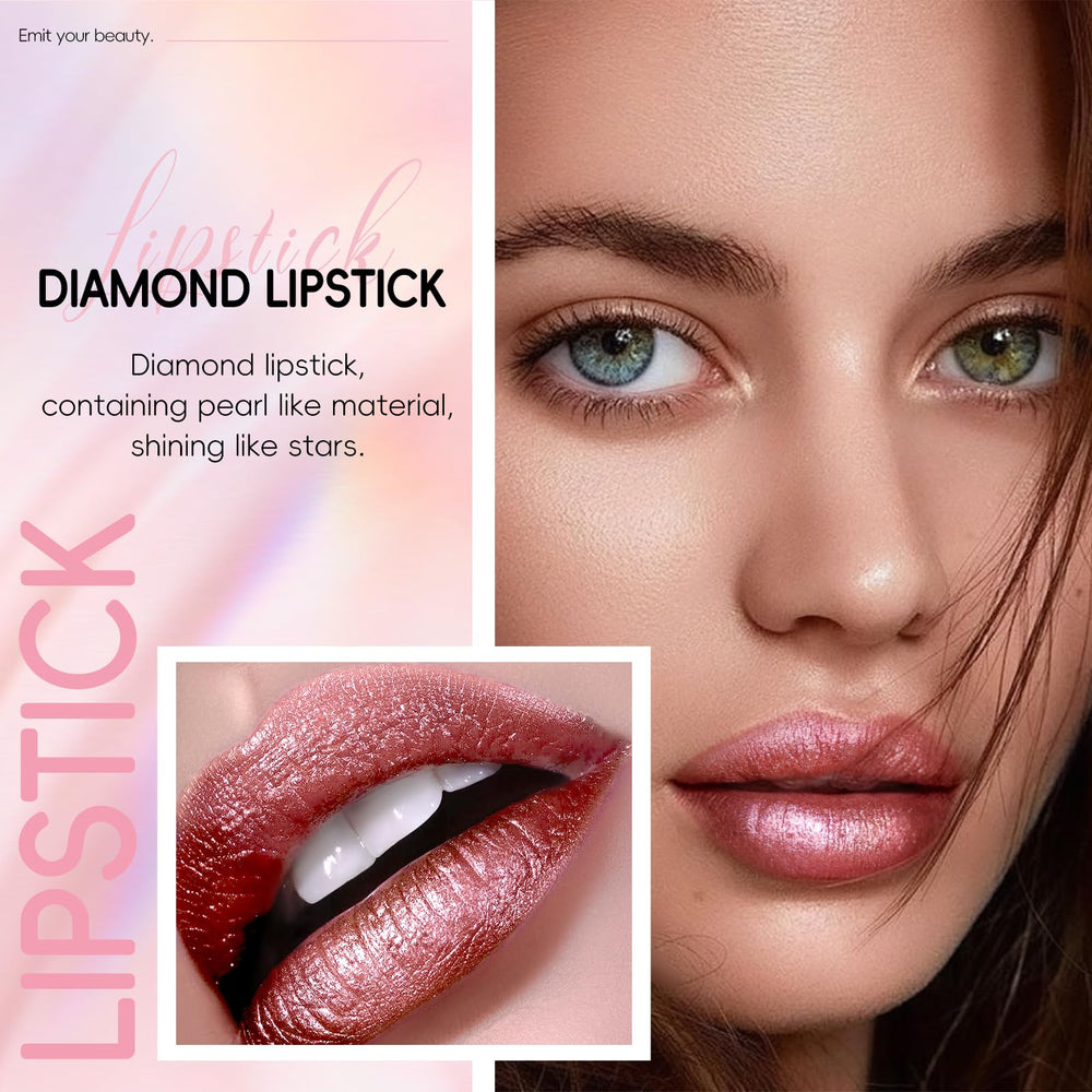 HOSAILY rose red lipstick swatch highlighting high-shine.