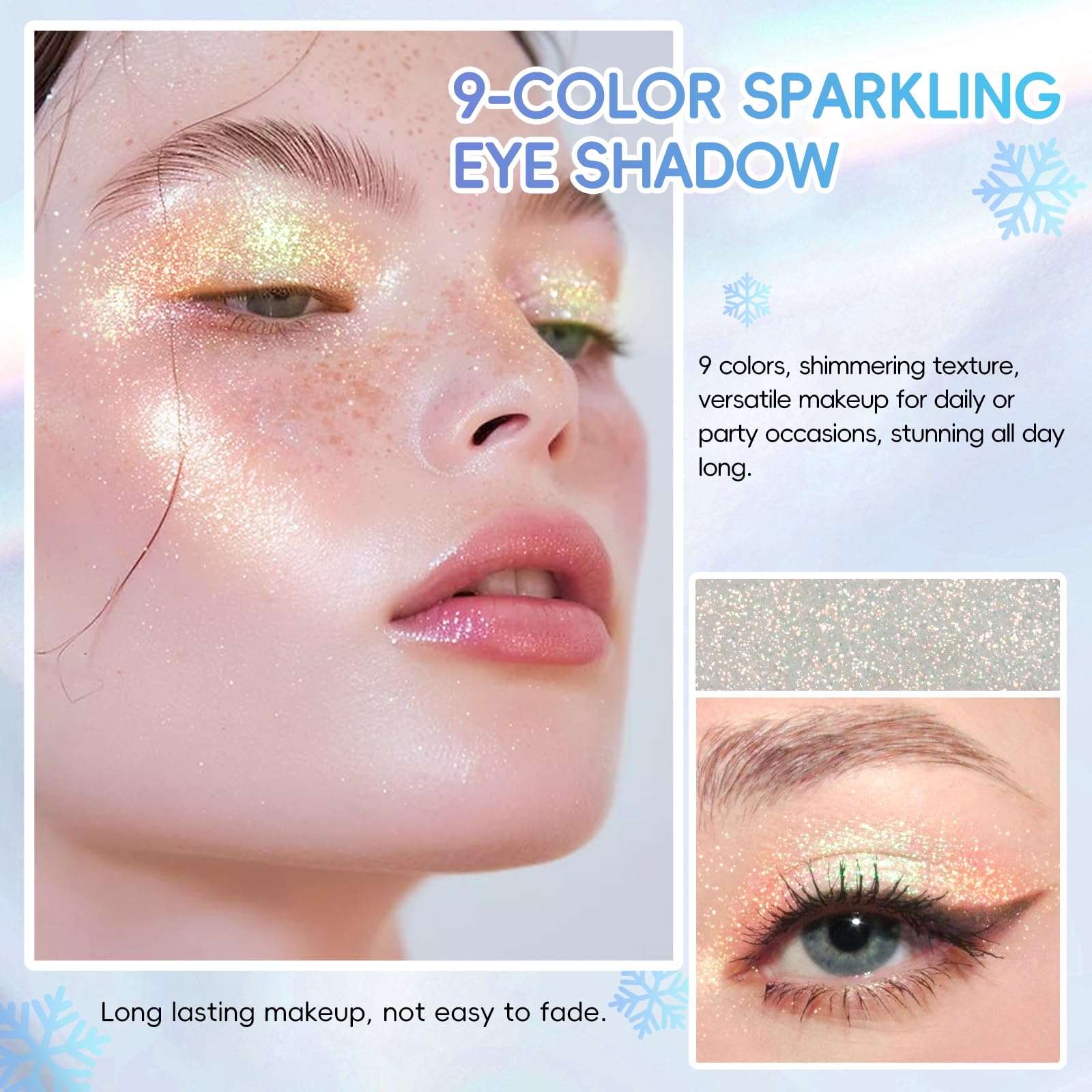 HOSAILY Snowflakes creamy texture close-up for smooth, blendable application