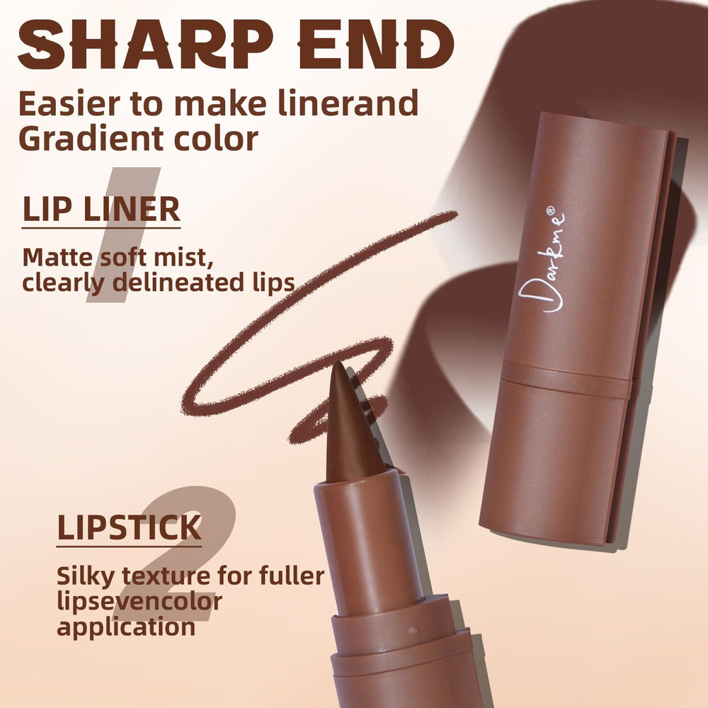 Hosaily lip liner texture close-up enabling easy shaping and filling.