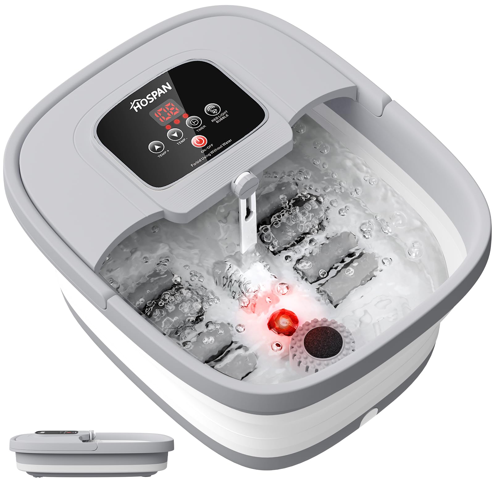 HOSPAN collapsible foot spa with heat for space-saving home use