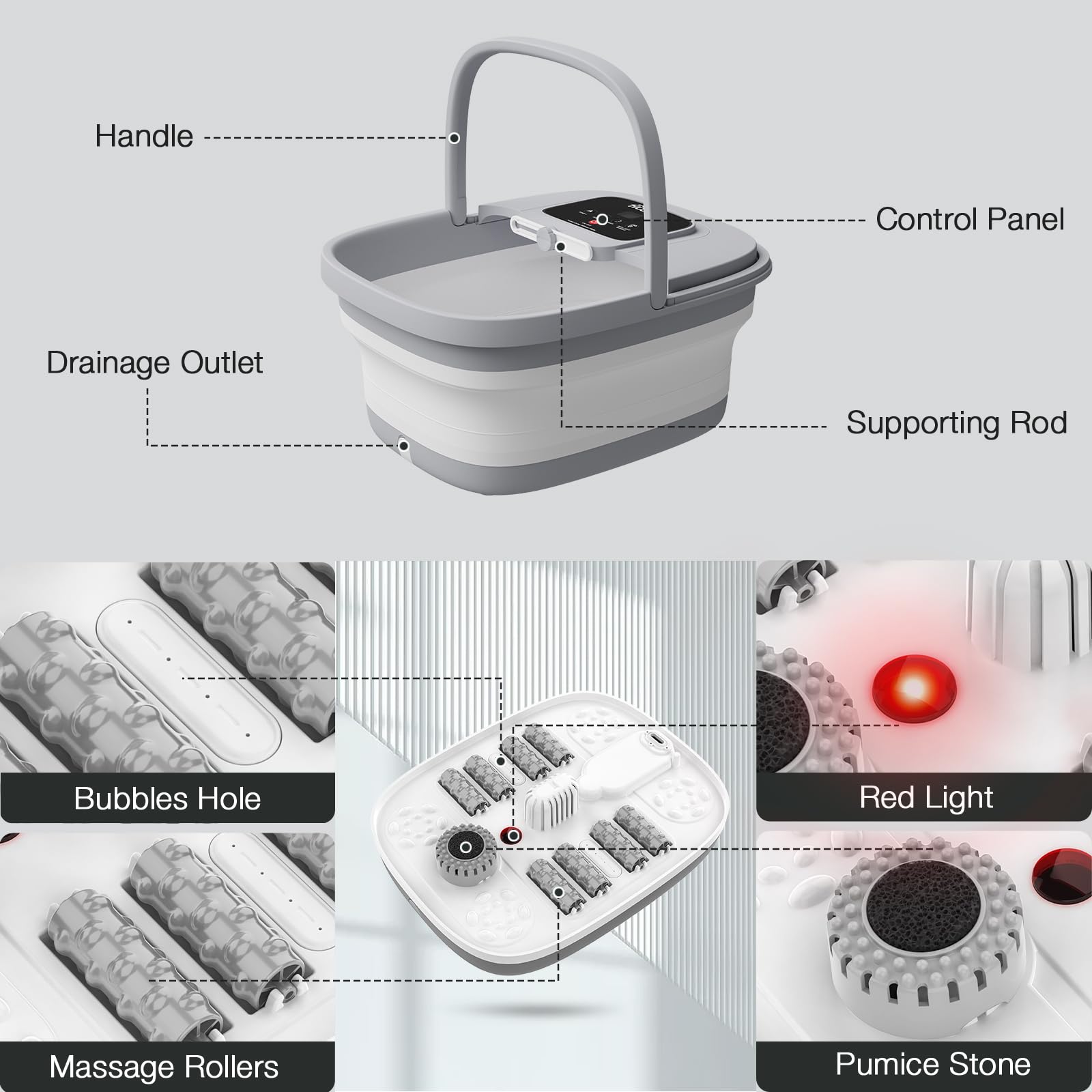 HOSPAN collapsible design shown stored under a sofa