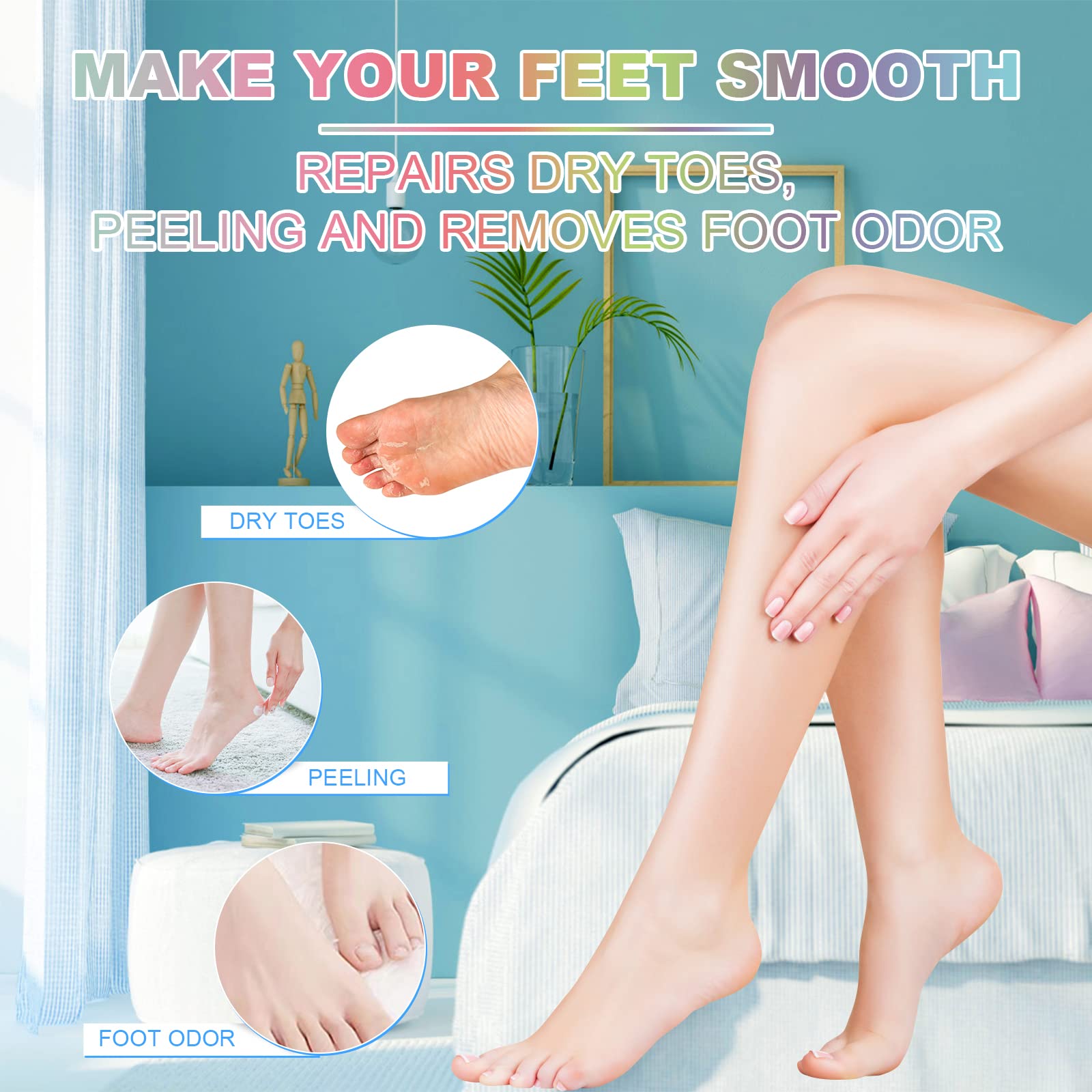 HOSPAN foot bath bombs creating bubbles for a spa-like soak.