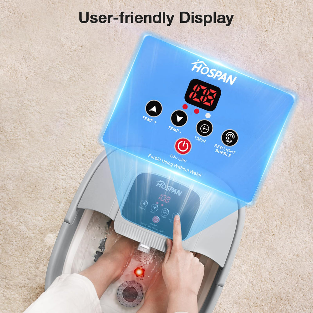 HOSPAN front handle and drainage for easy, safe use