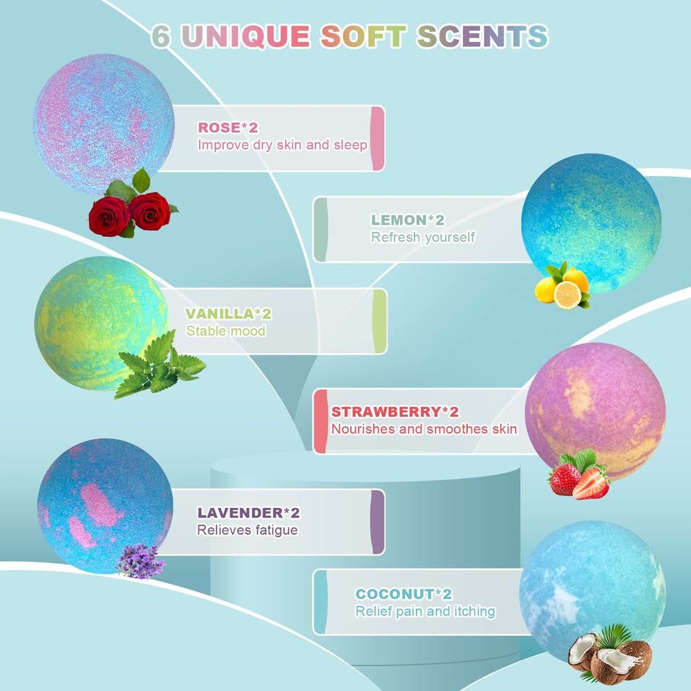 HOSPAN larger design foot bath bomb provides richer scent and soak.