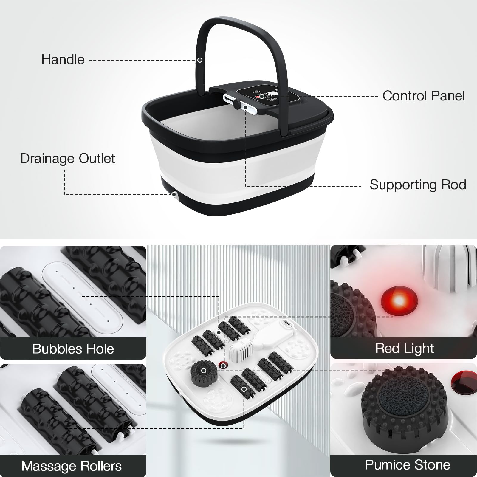 HOSPAN portable design fits under sofa or bed for discreet storage.