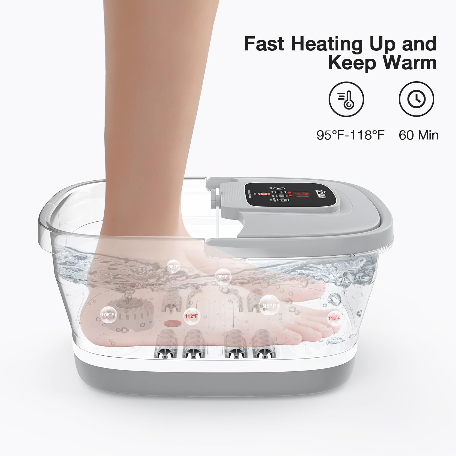 HOSPAN red light therapy foot spa for relaxation