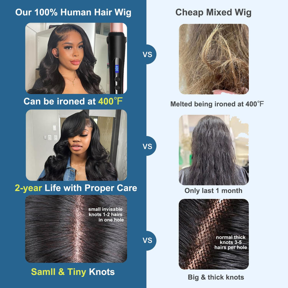 HOT STAR 13x6 body wave wig pre-plucked hairline for quick styling
