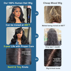 HOT STAR 13x6 body wave wig pre-plucked hairline for quick styling