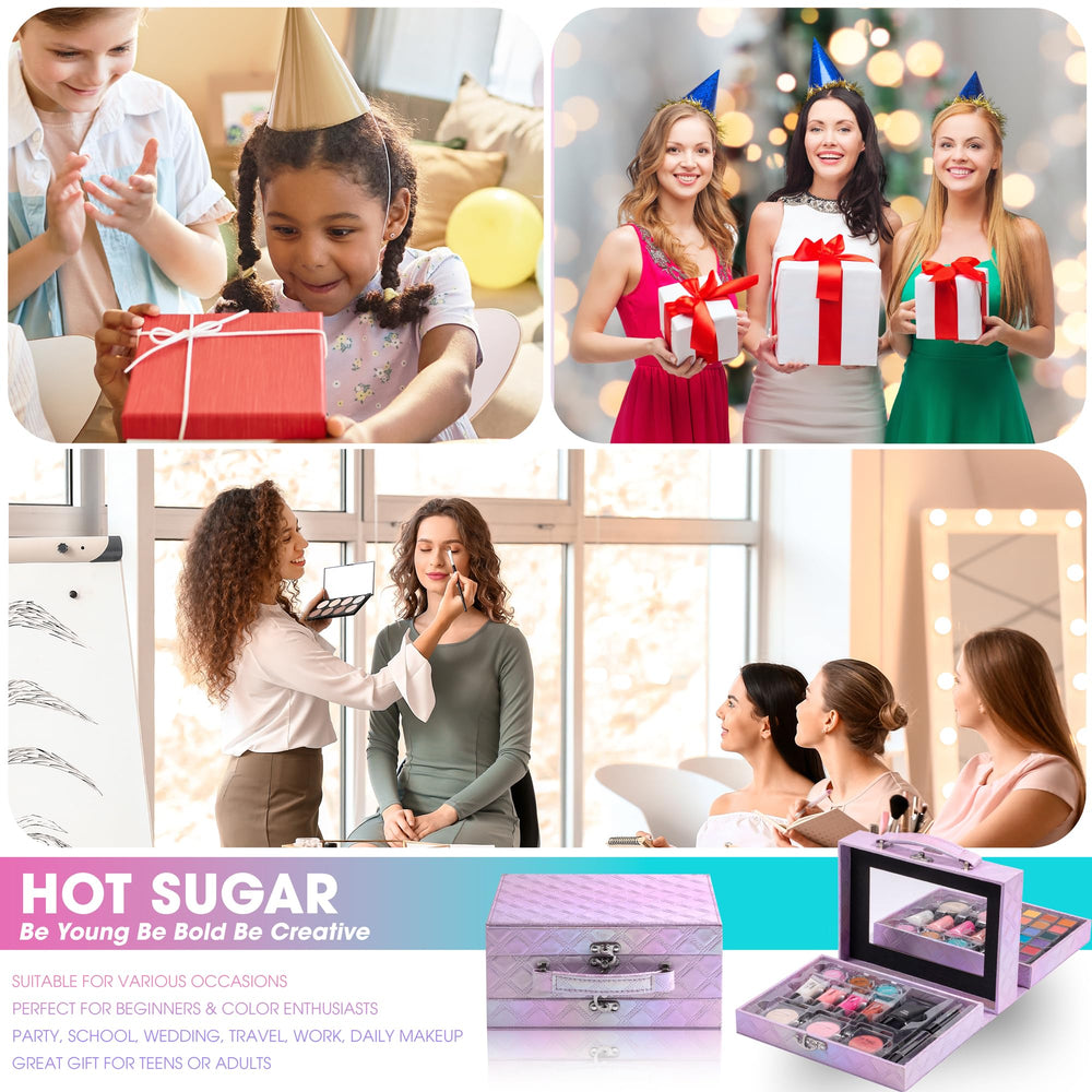 Hot Sugar beginner makeup kit in purple diamond sparks creativity at any age.
