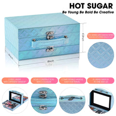 Hot Sugar Blue Diamond eye shadows palette delivers rich pigments for easy blending