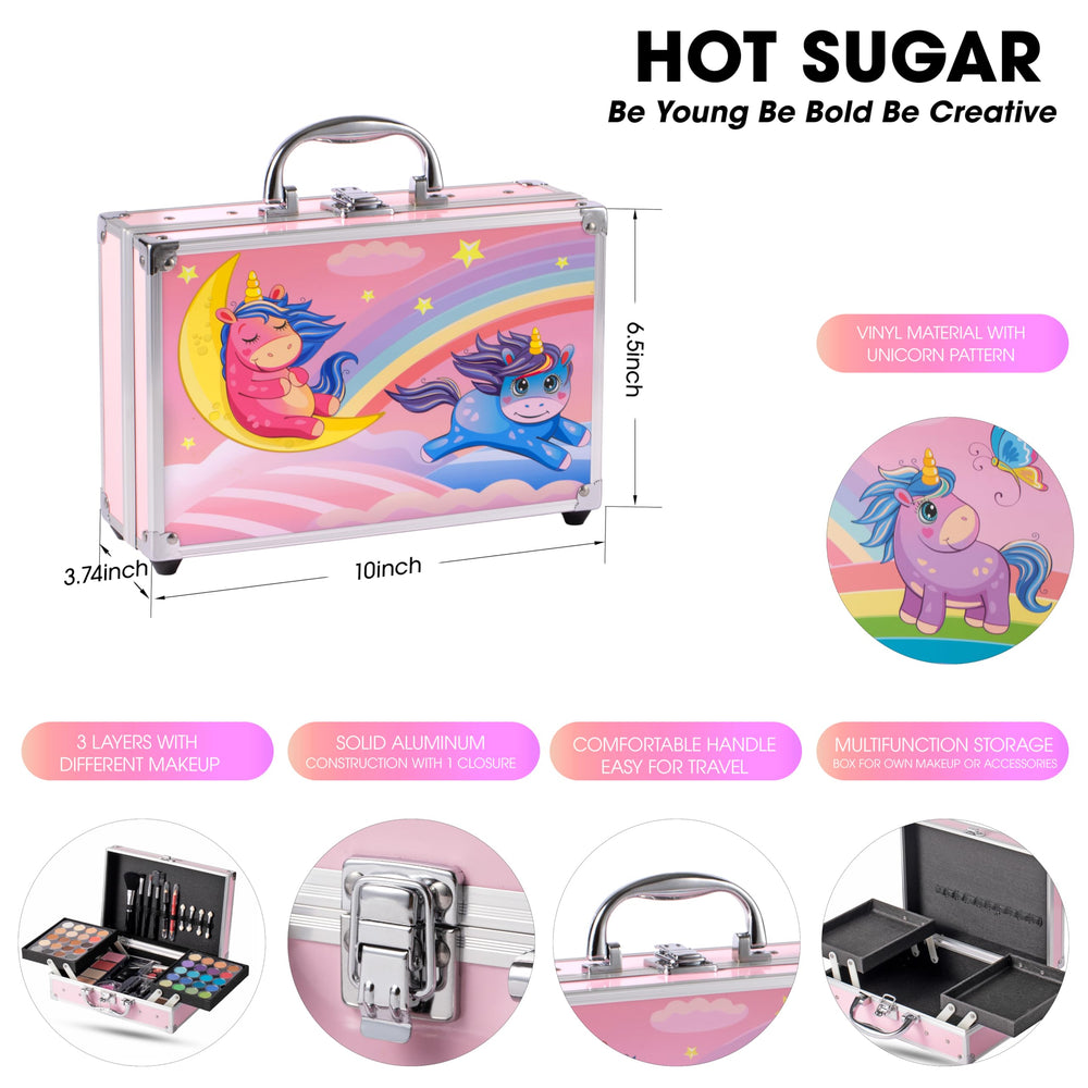 Hot Sugar eyeshadow palette showcases pigmented shades for creative play.