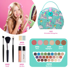 Hot Sugar Kids Makeup Kit eyeshadow swatches — vibrant kid-safe colors for tiny creations