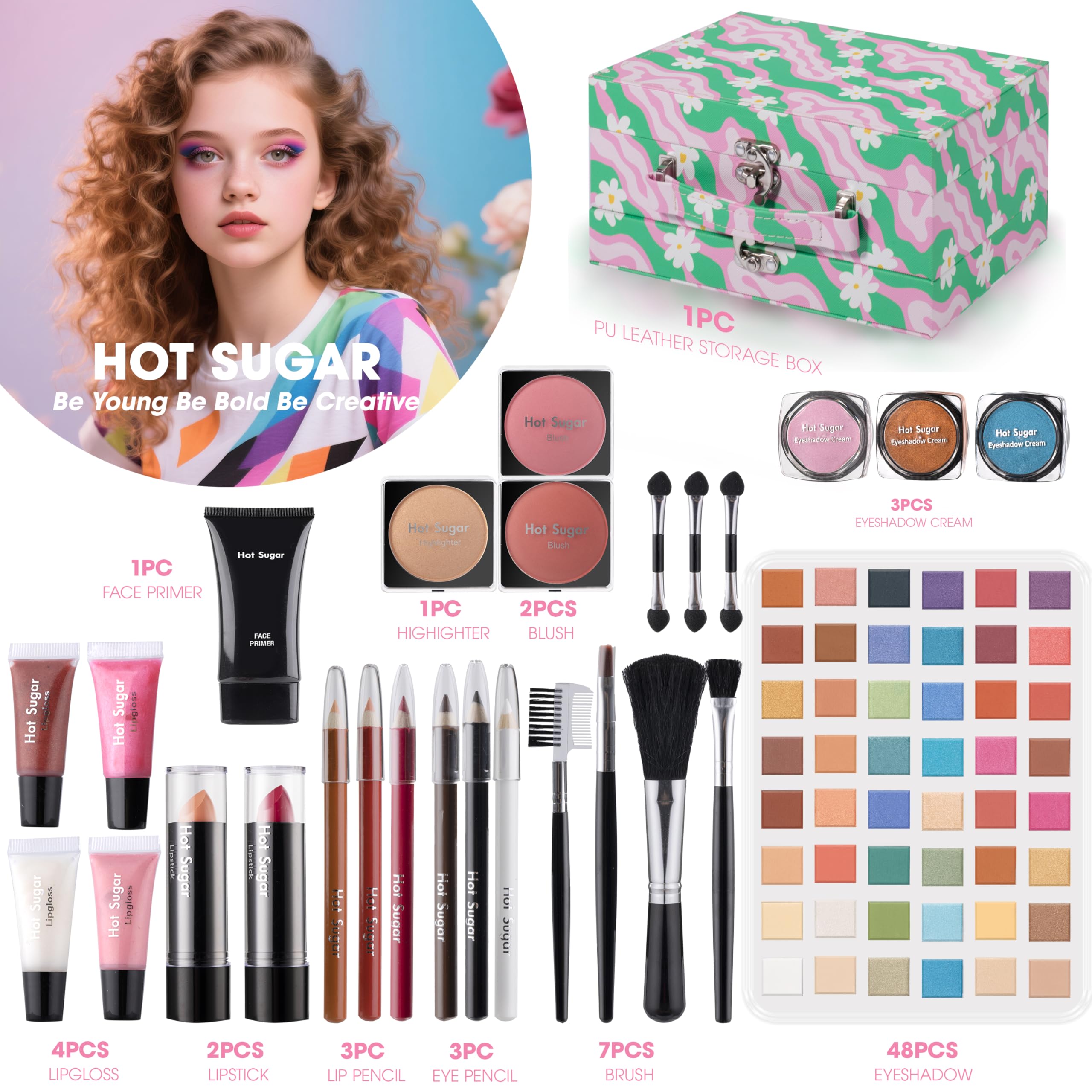 Hot Sugar eye shadow palette with rich pigments for versatile everyday looks