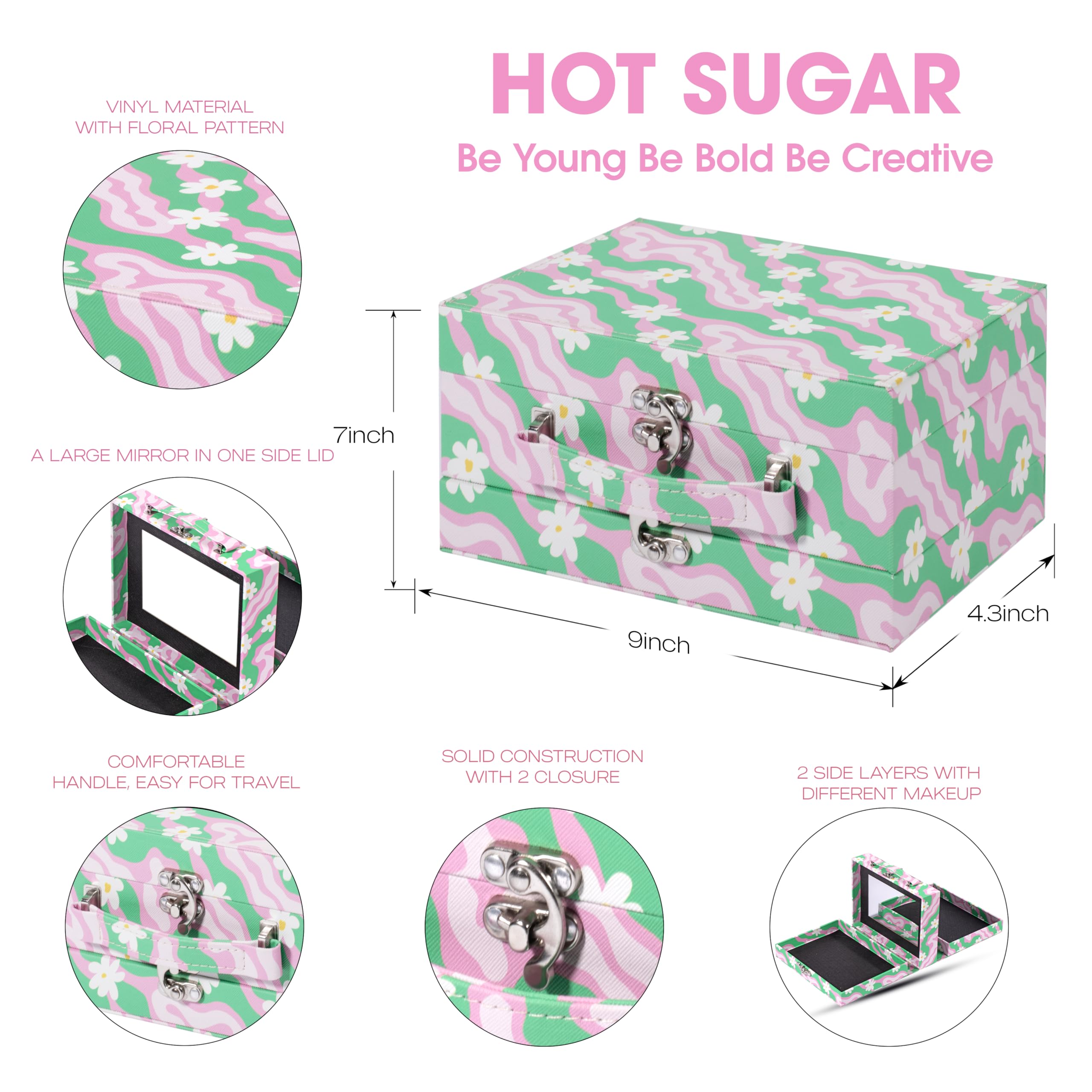 Hot Sugar lip glosses provide a shimmering finish for playful daily wear