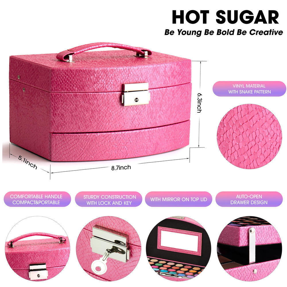 Hot Sugar Rosy eye shadow palette with silky shades for easy daily looks