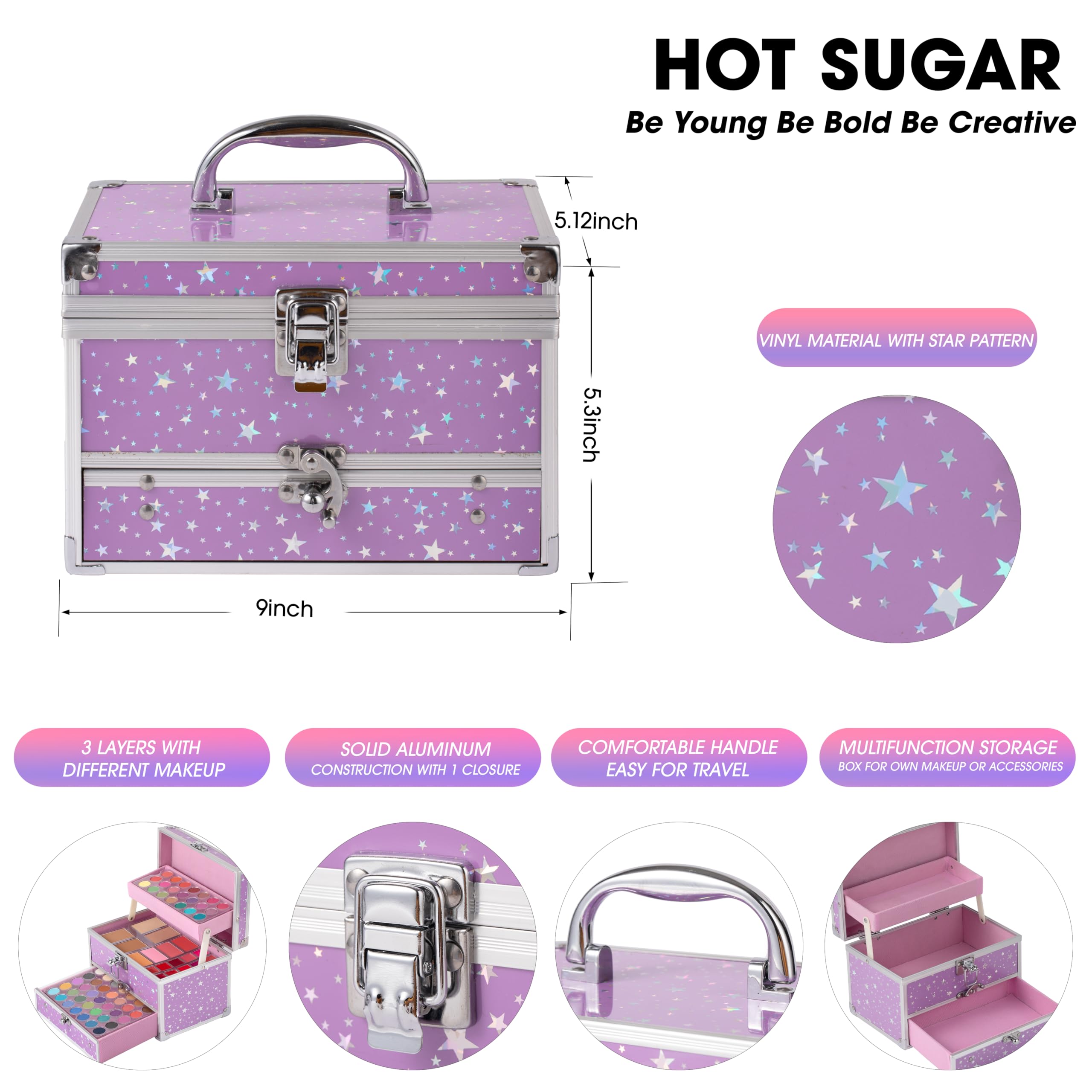Hot Sugar palette closeup highlighting high-pigment colors and smooth blending for looks