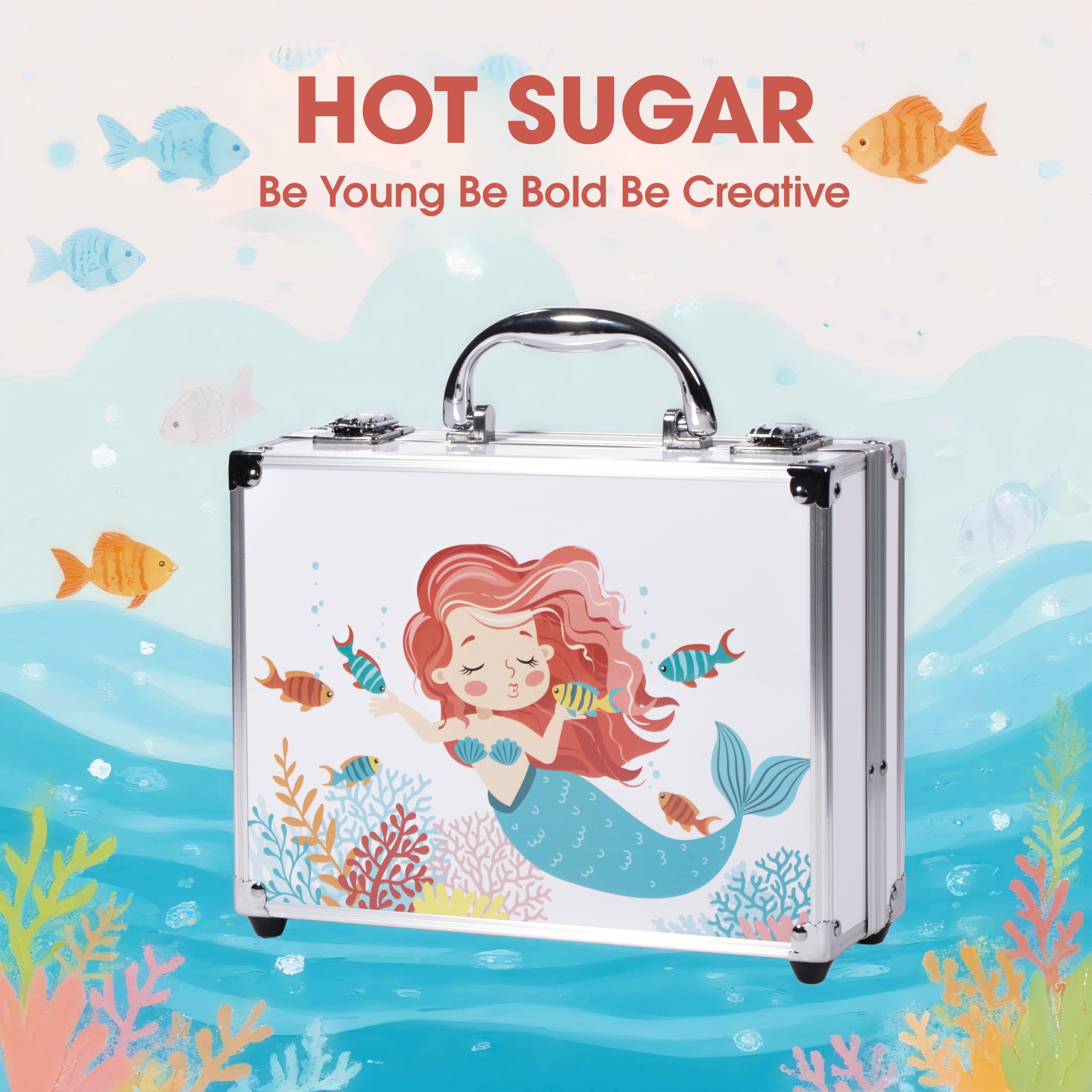 Hot Sugar Mermaid Train Case Eye Pencil offers smooth lines.