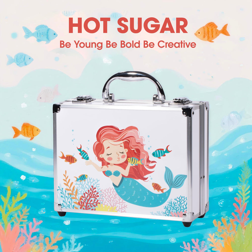 Hot Sugar Mermaid Train Case Eye Pencil offers smooth lines.