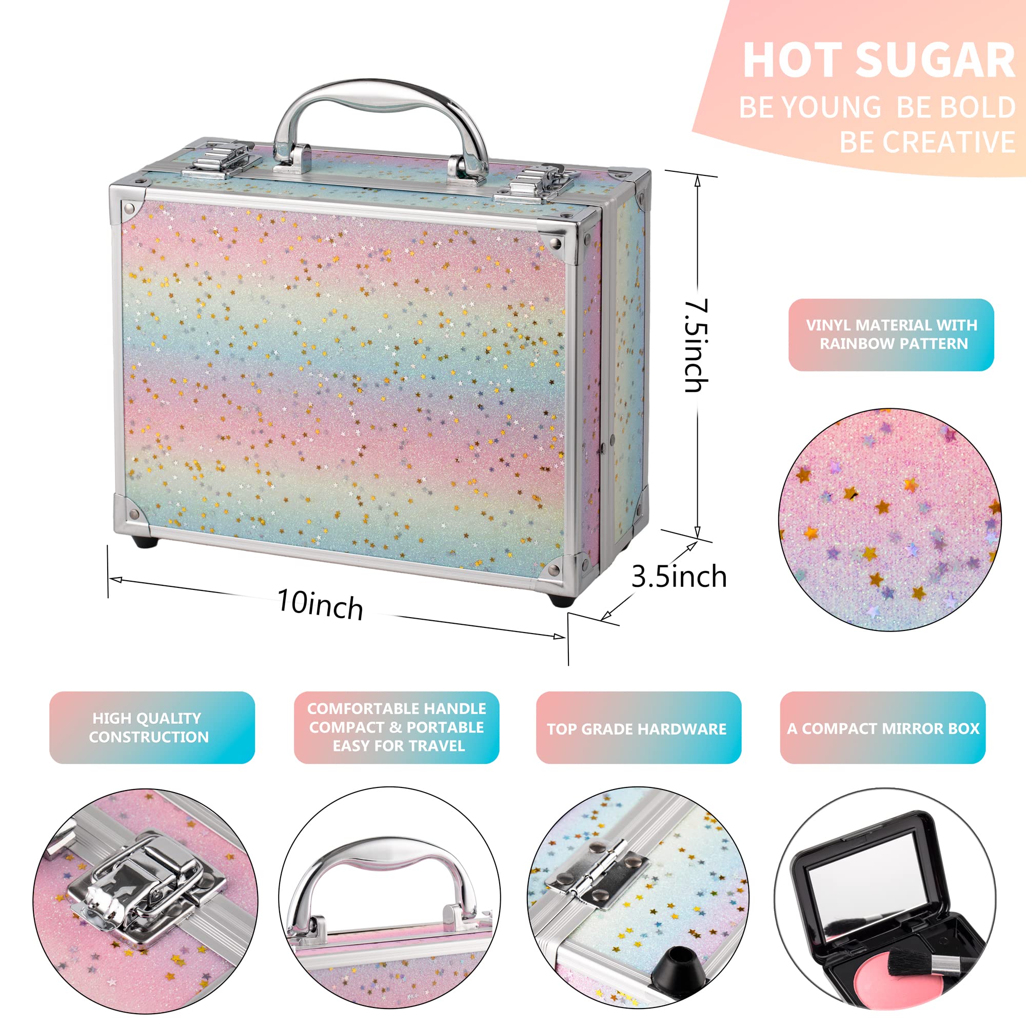 Hot Sugar pigmented eyeshadow palette offers rich color payoff with easy blending