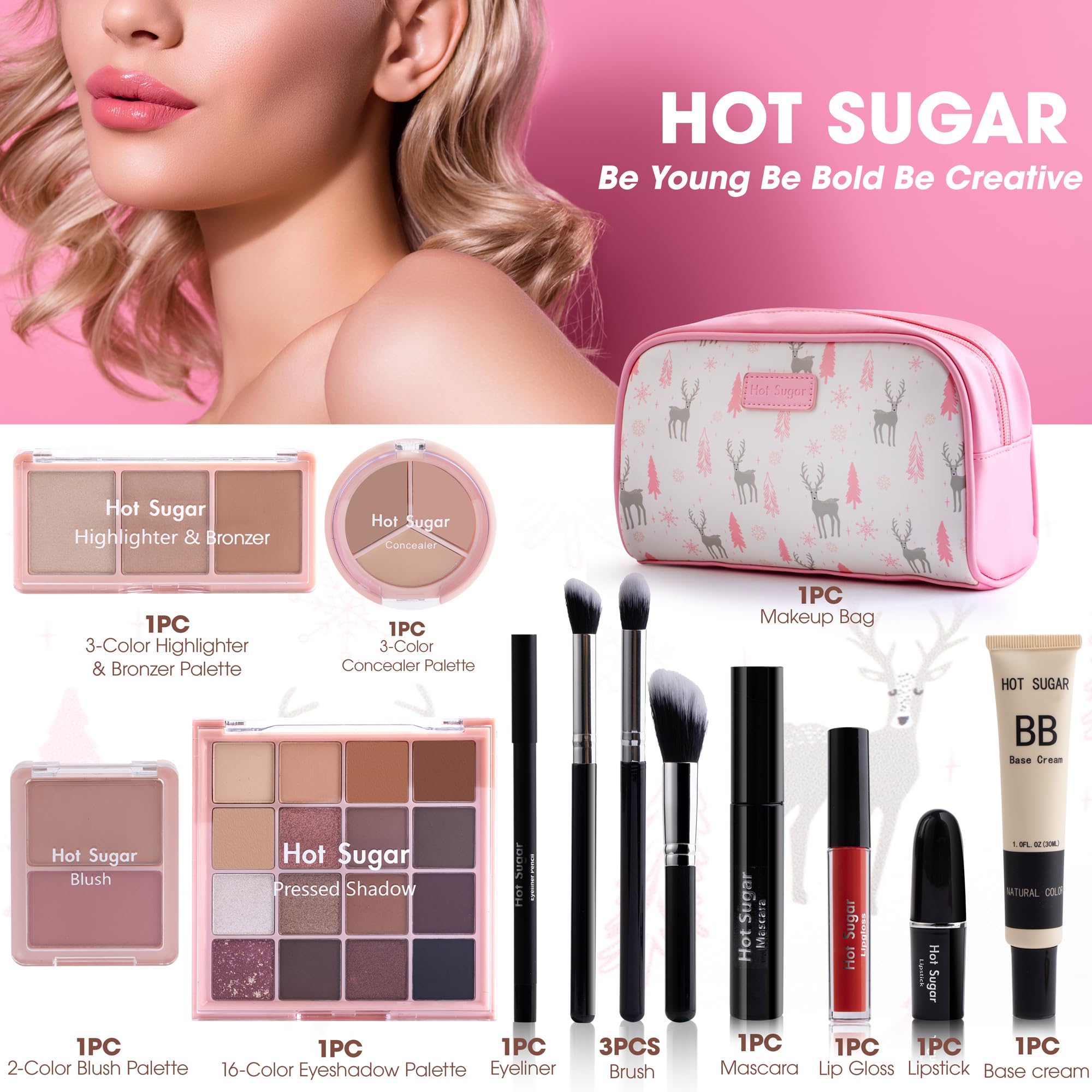 Hot Sugar 2-color blush palette for a natural flush and blendable color