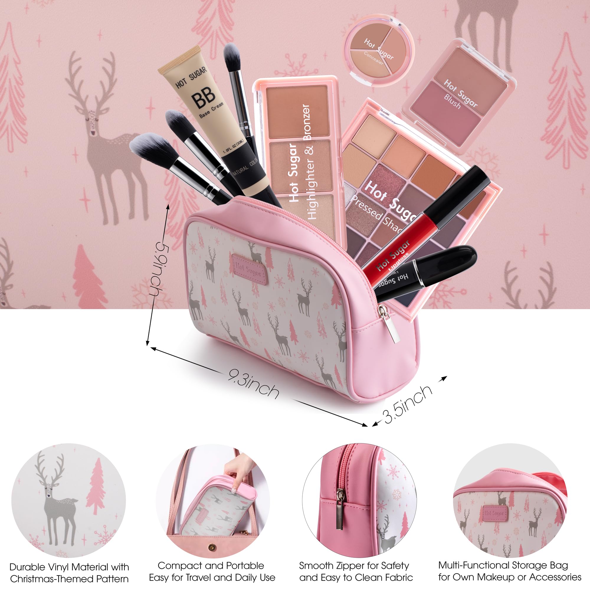 Hot Sugar 3-color highlighter and bronzer palette adds glow and definition