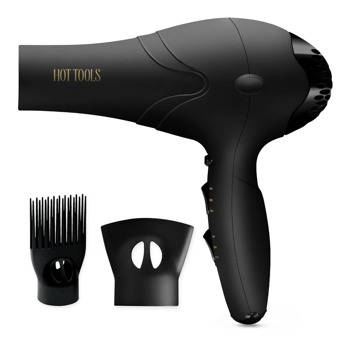 Hot Tools Pro Artist 2100 Ionic Turbo Dryer front view showcases lightweight styling power.