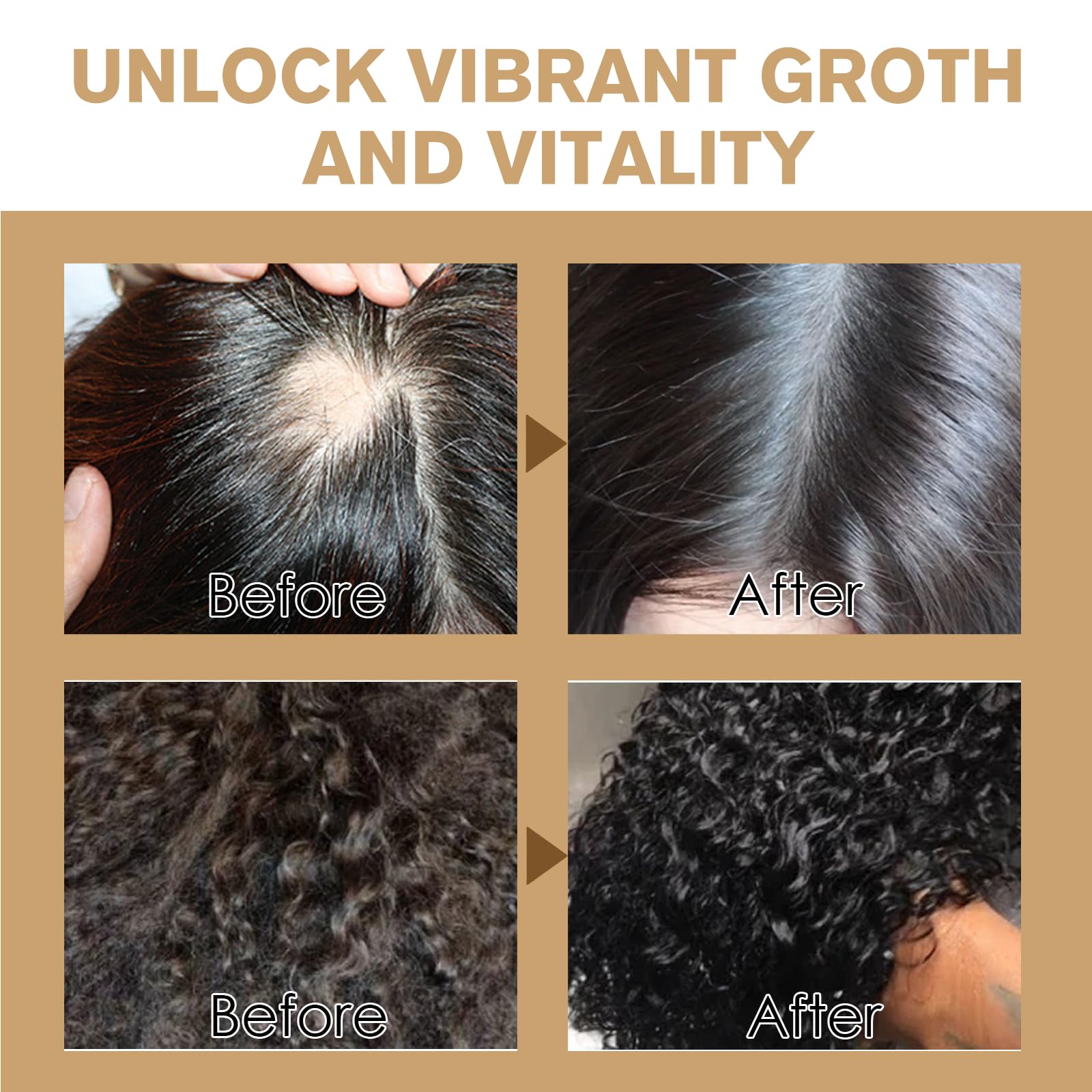 Damp hair treated with the leave-in spray, ready to comb