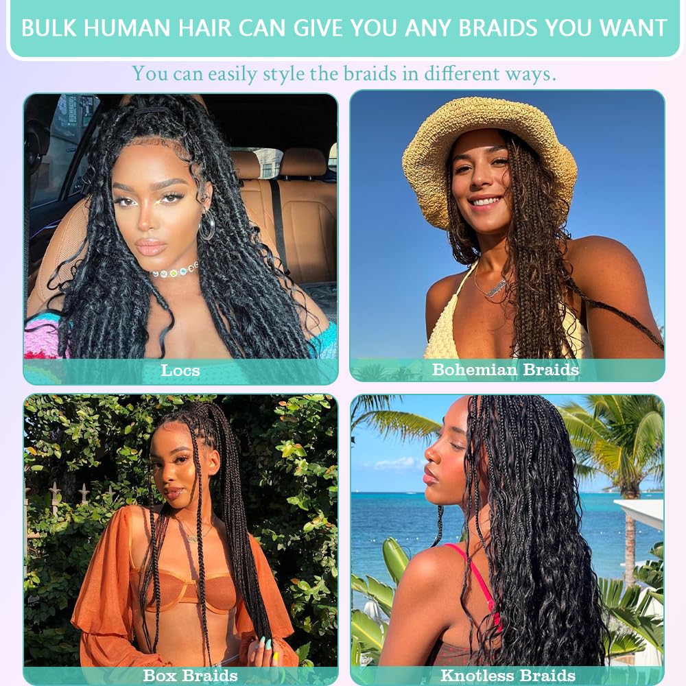 Hotlulana braided style example with six bundles for voluminous boho look.
