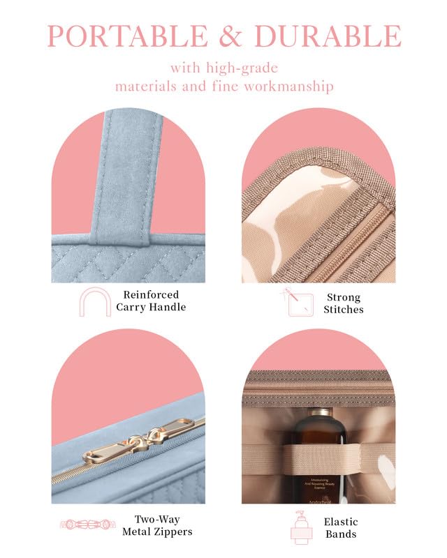 Reinforced zippers ensure smooth access during busy trips.