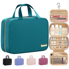 Hotor travel toiletry bag with hanging hook keeps essentials organized on the go.