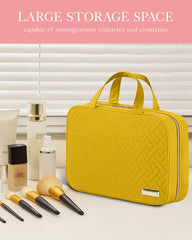 HOTOR travel toiletry bag large capacity stores shampoos and makeup neatly