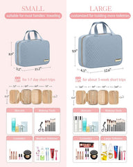 Waterproof PVC pocket isolates wet items for mess-free travel.