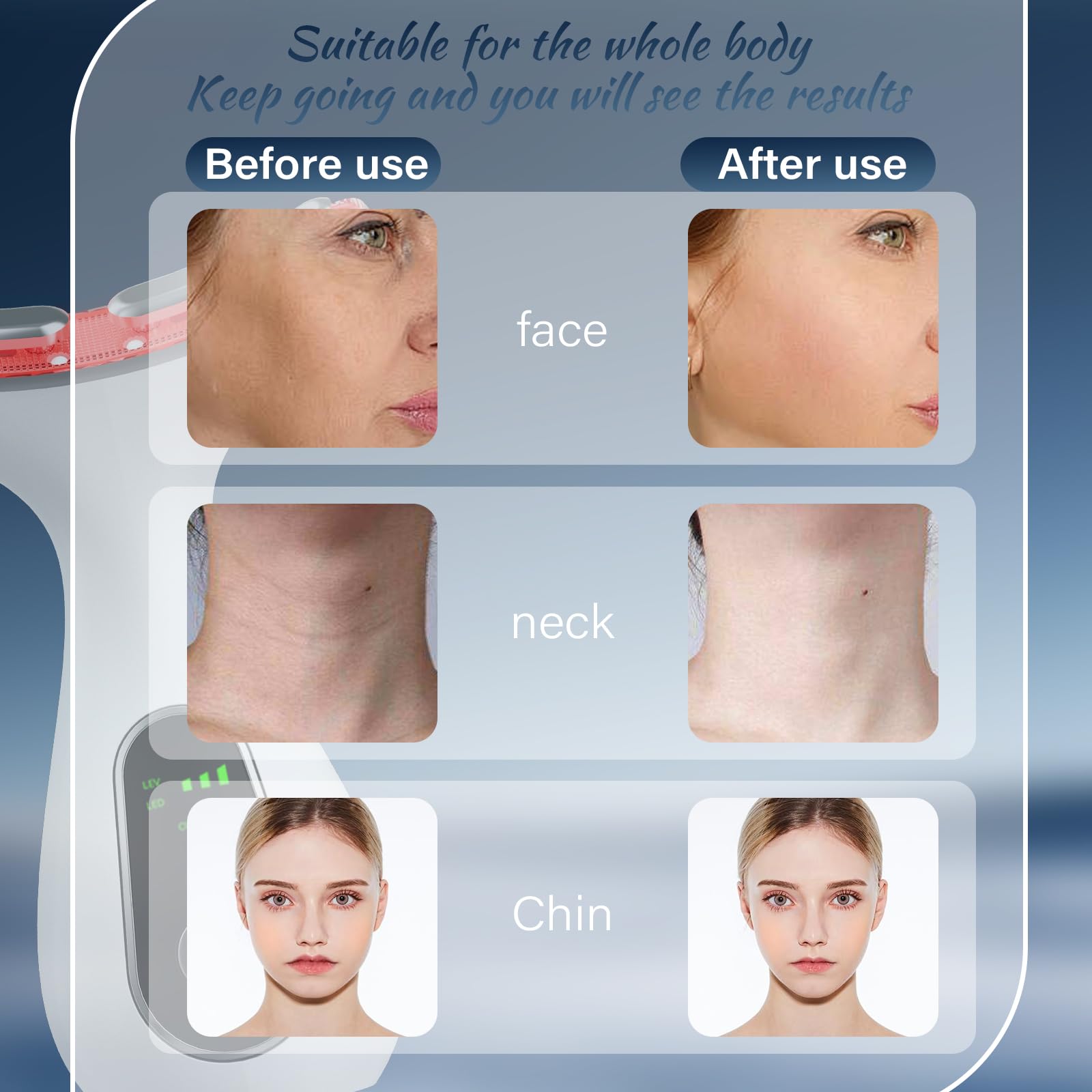 HOTORMER neck-friendly massager design deeply touches the neck skin.