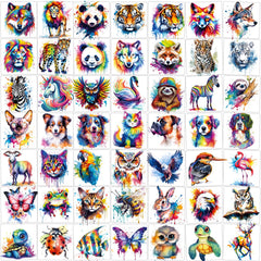 Hotoyannia watercolor animals tattoos pack for party-ready fun on skin.