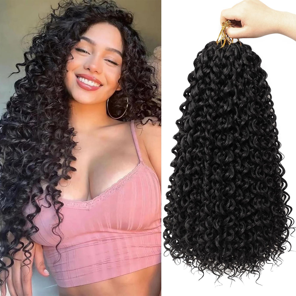 Hottoii GoGo Curl 18-inch pre-looped hair for quick installation and natural movement.
