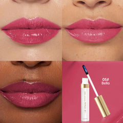 Houksouml Long-Lasting Waterproof Lip Gloss provides vibrant color resistant to smudges.