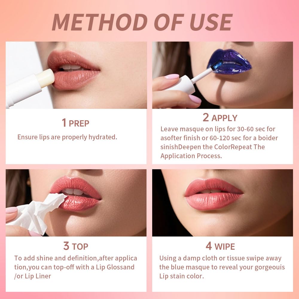 Houksouml Transfer-Proof Lip Stain locks color in place for all-day wear.