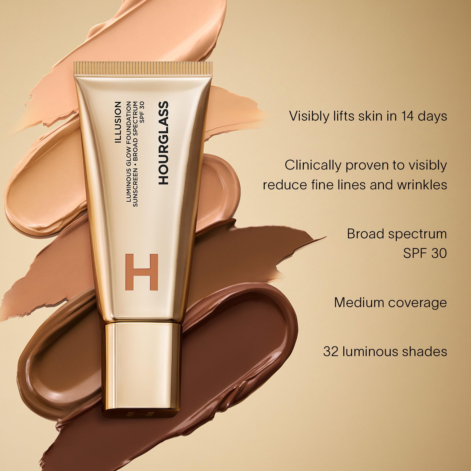 Hourglass Illusion Glow hydration effect highlights moisture without heaviness