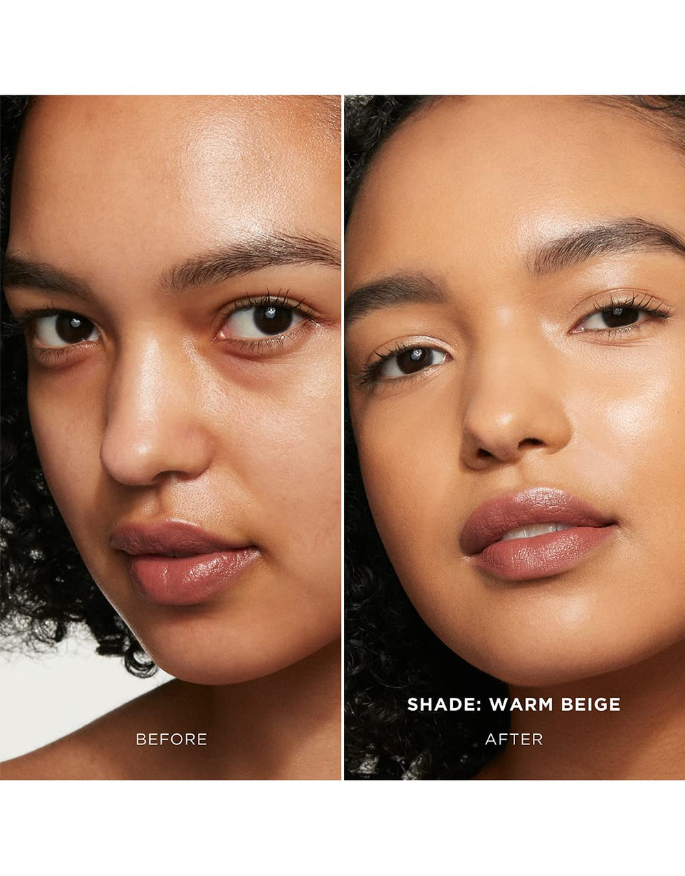Hourglass Vanish Foundation Stick application demonstrates blendable, natural finish.