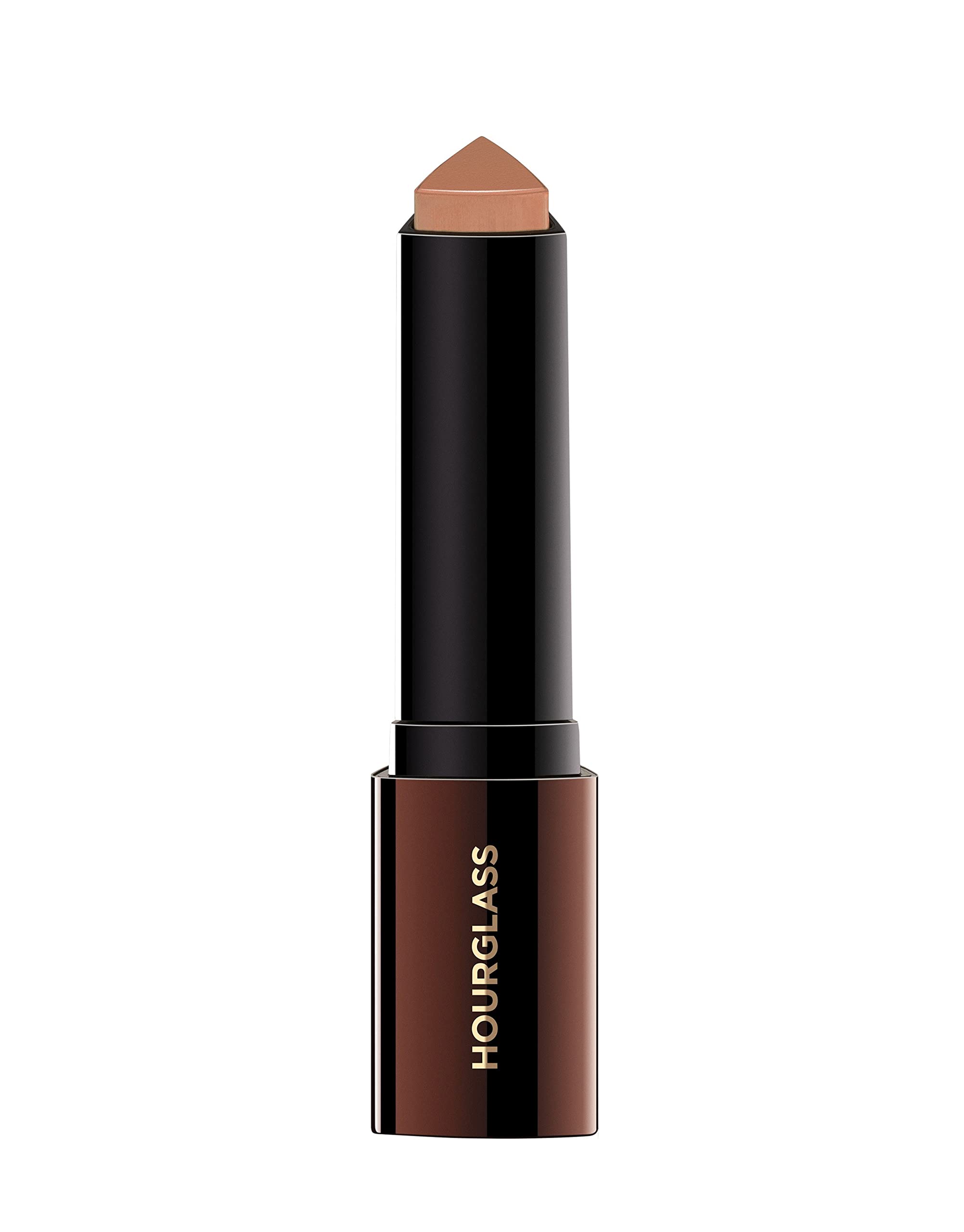 Hourglass Vanish foundation stick swatch reveals satin finish and buildable coverage.