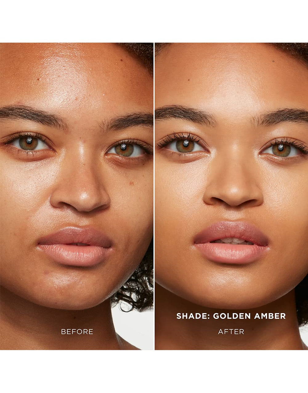 Hourglass Vanish Seamless Finish Foundation Stick swatch in Golden Amber showing rich pigment and coverage.