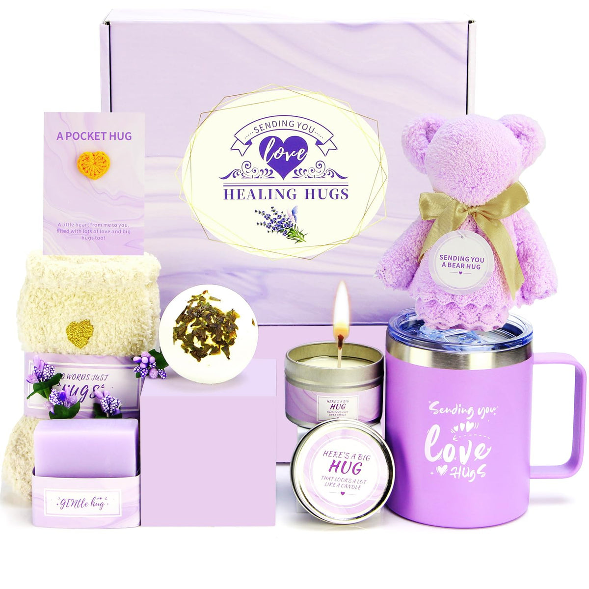 Housavvy Valentines Day Gift Basket hero, a thoughtful self care surprise for her