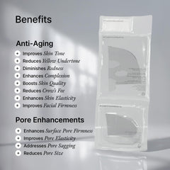 House of B Glow skin-tone improvement on face and neck for radiant complexion.