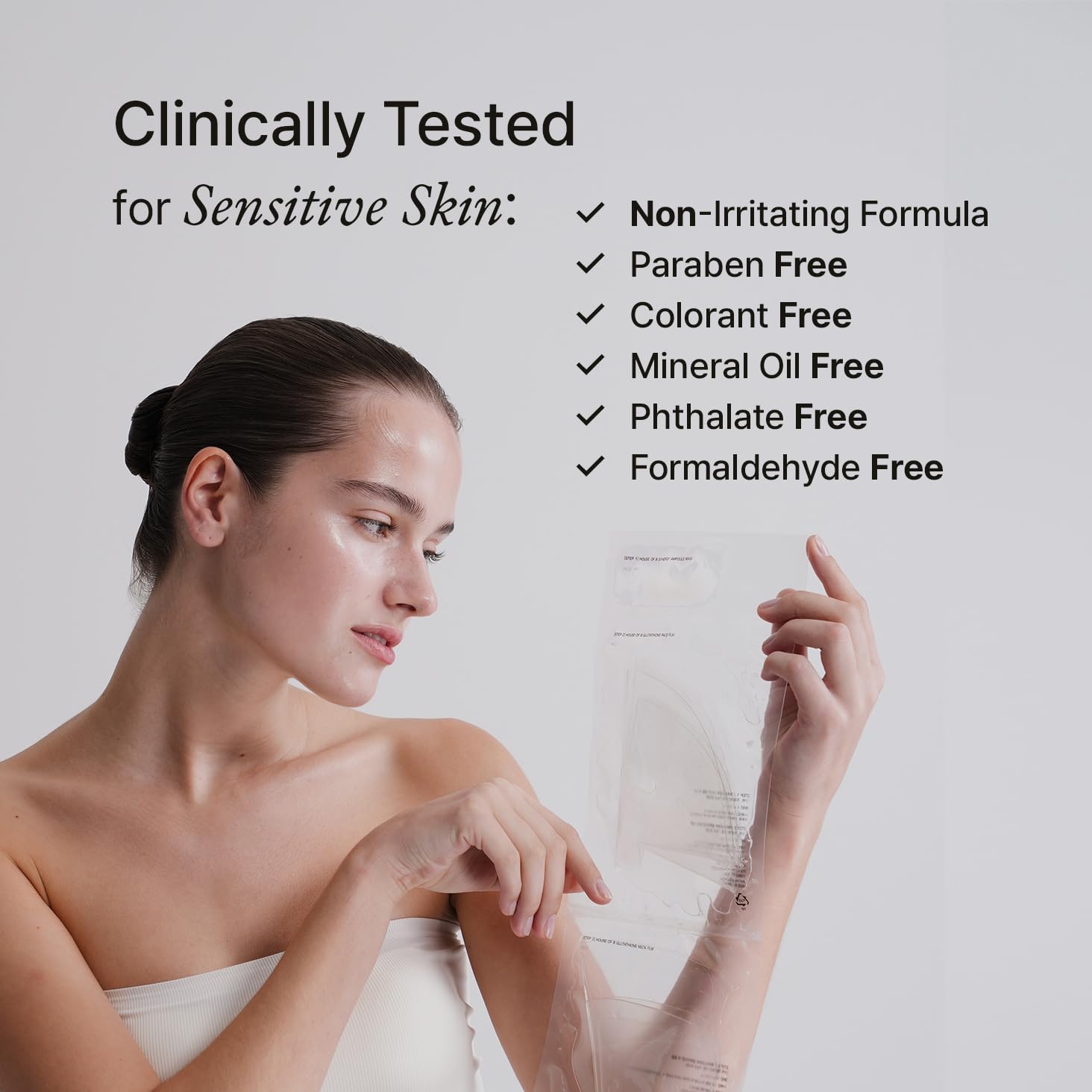 House of B Glow gentle formula suitable for sensitive skin types.