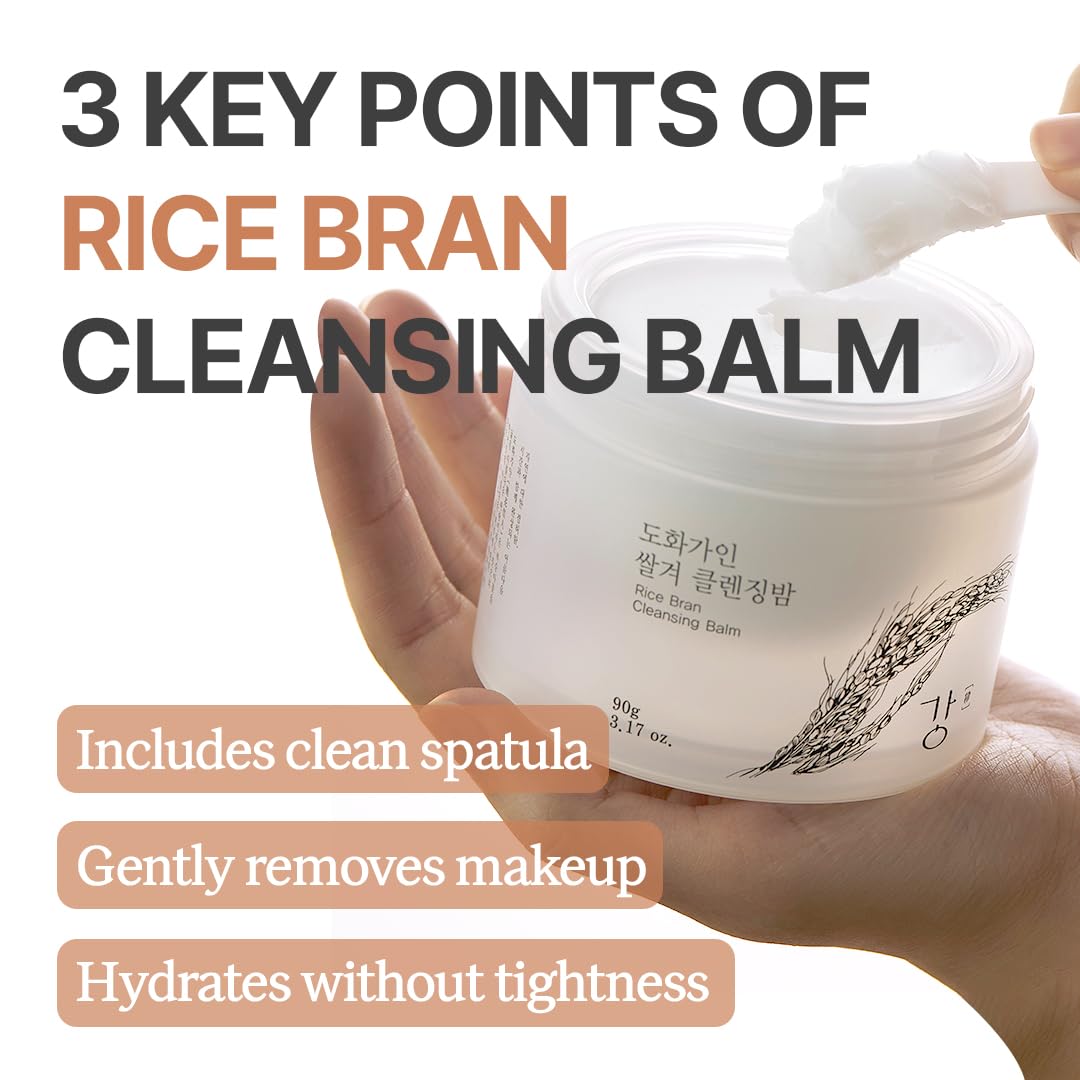 House of Dohwa cleansing balm rice scent jar closeup milky texture—luxurious feel during makeup removal.