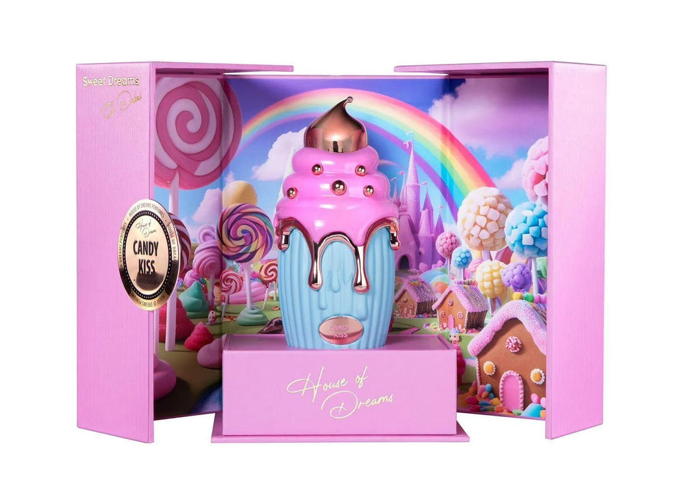 House Of Dreams Candy Kiss heart notes reveal jasmine and rose for a romantic touch.