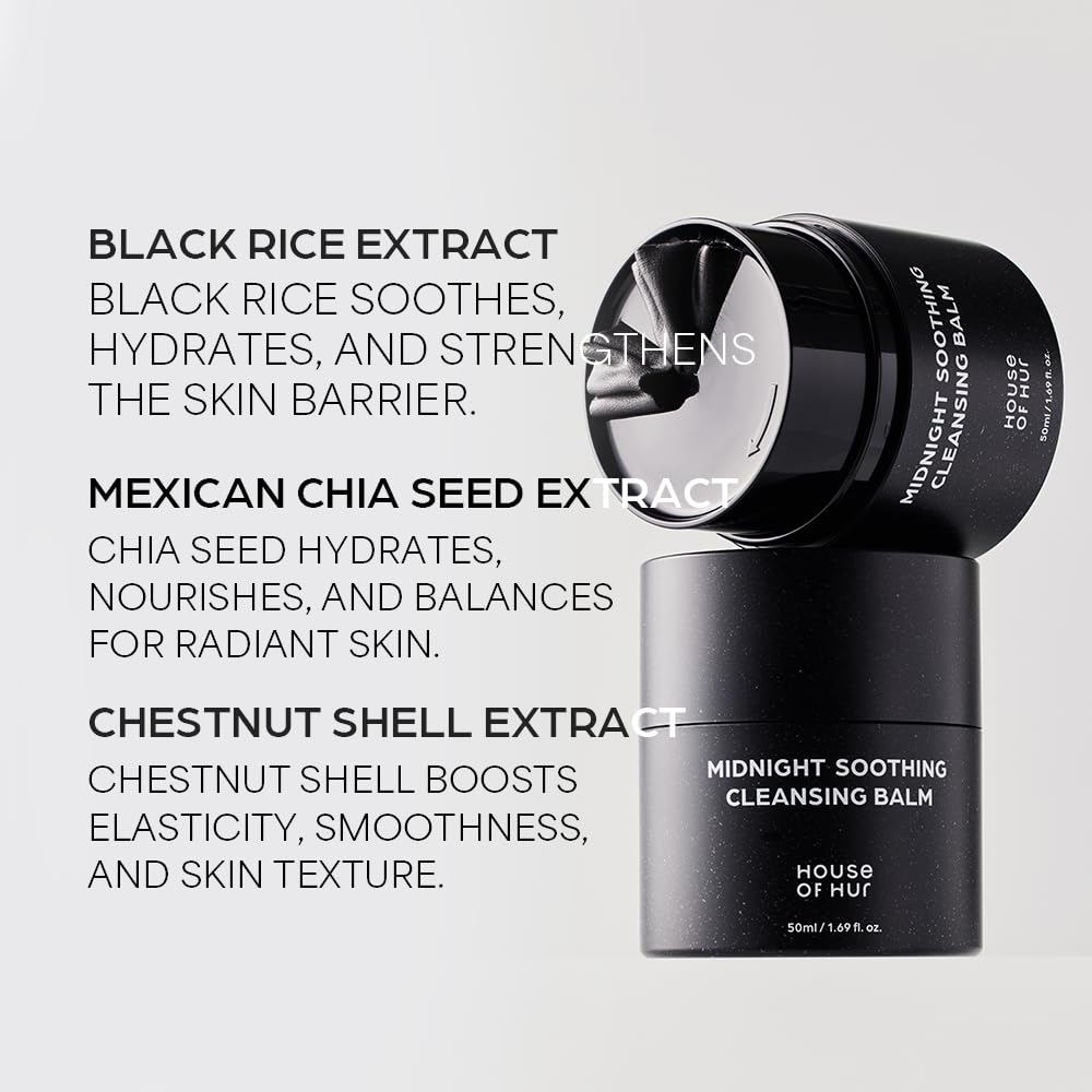 House of Hur Black Rice Extract supports soothing hydration.