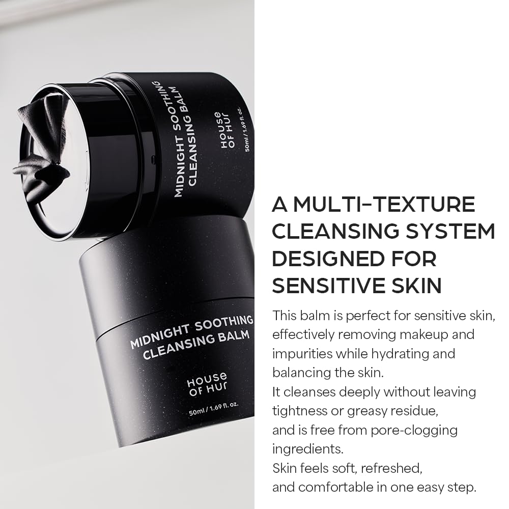 House of Hur Midnight cleansing emulsifies into a milky rinse for comfort.